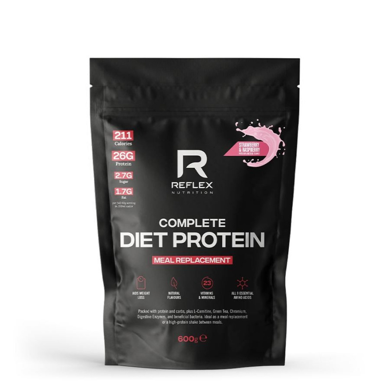Reflex Nutrition Reflex Complete Diet Protein, 600 g Varianta: Complete Diet Protein 600g jahoda a malina
