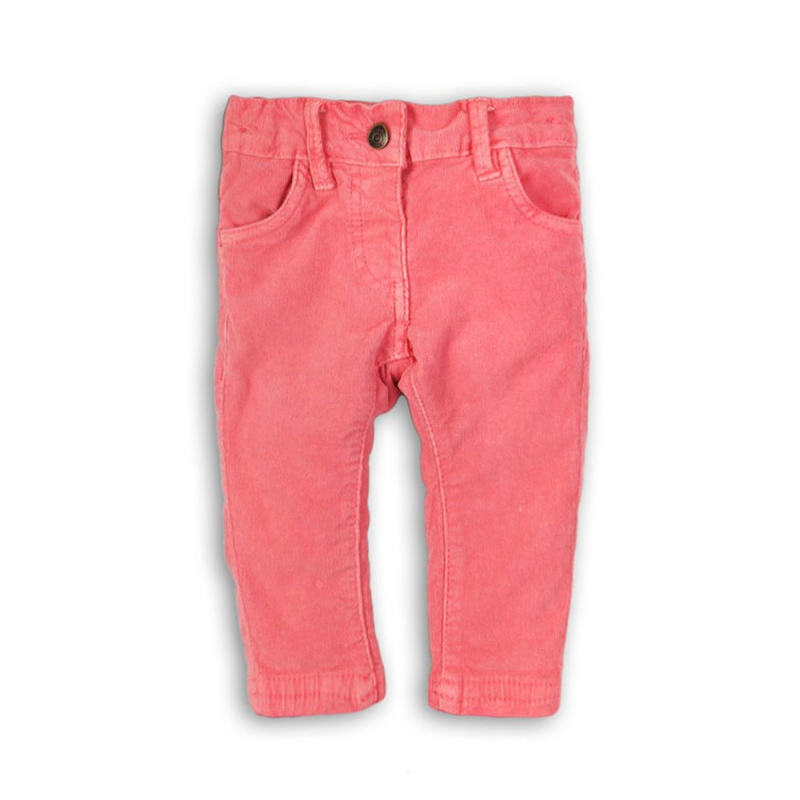 Kalhoty dívčí, Minoti, FOREST 7, růžová - 86/92 | 18-24m