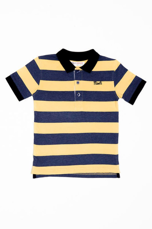 Tričko chlapecké POLO s krátkým rukávem, Minoti, BEEP 8, modrá - 98/104 | 3/4let