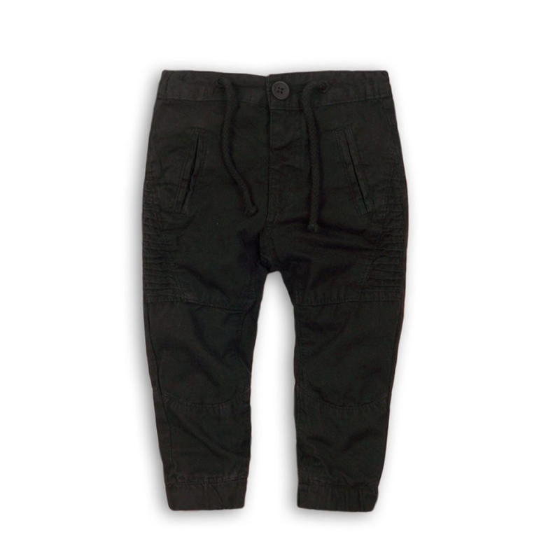 Kalhoty chlapecké s elastenem, Minoti, KID 5, černá - 98/104 | 3/4let