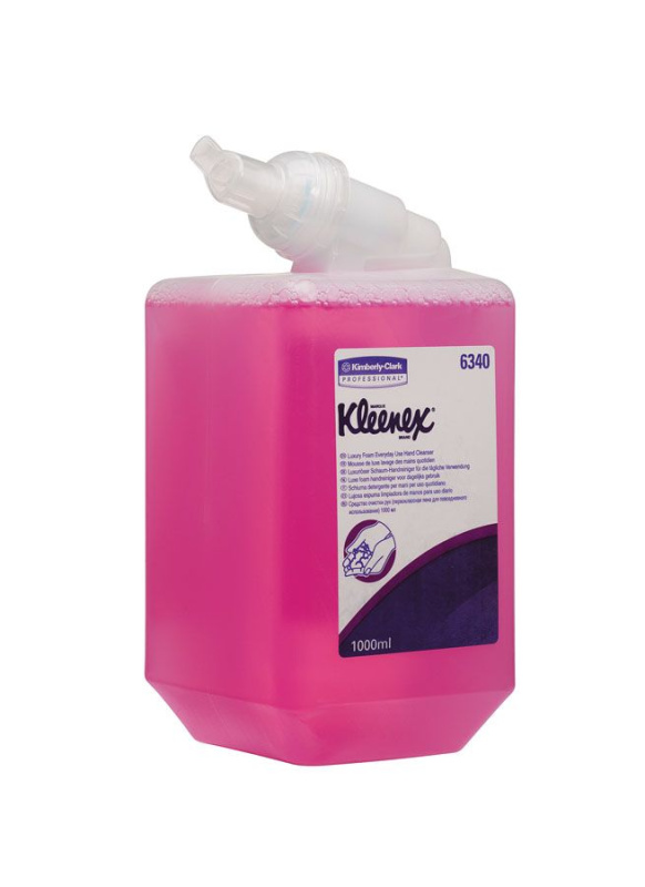 KLEENEX Luxusní pěnové mýdlo na ruce - 1 l růžové