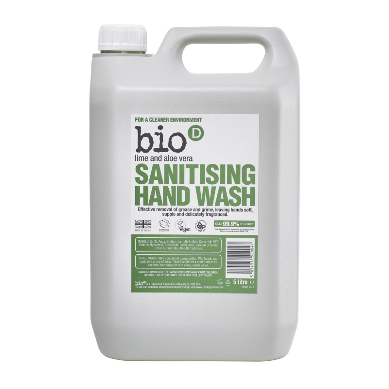 Bio-D antibakteriální mýdlo Limetka a aloe 5L