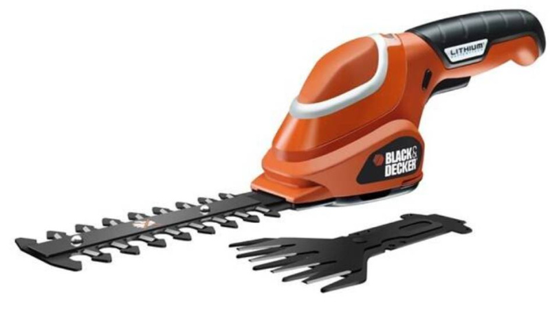 Black &  Decker Aku nůžky na trávu a keře Black & Decker GSL700 / 1,2 A / 7 V / rozteč zubů 9 mm / černá/červená Varianta: ivi1
