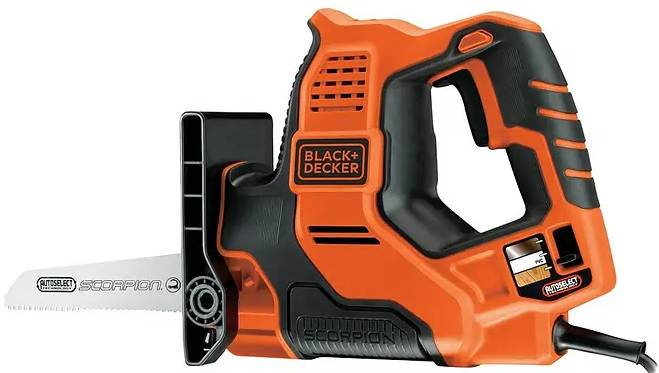 Black &  Decker Univerzální pila Black+Decker RS890K-QS / 500 W / zdvih 23 mm / 3 v 1 / oranžová / černá Varianta: ivi1