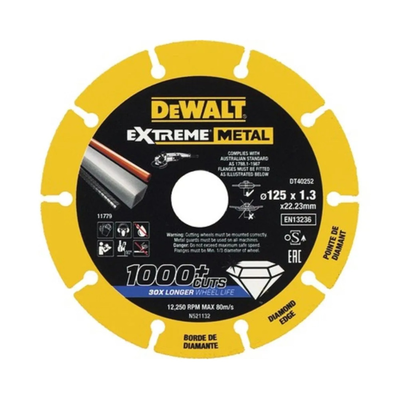 DeWALT Diamantový řezný kotouč EXTREME METAL 125 mm