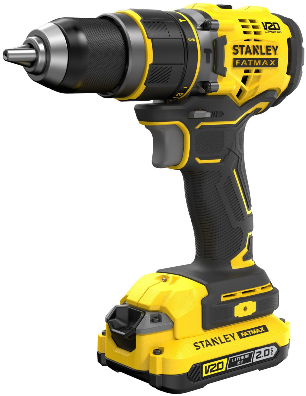 Šroubovák vrtací s příklepem AKU Stanley FatMax SFMCD721D2K