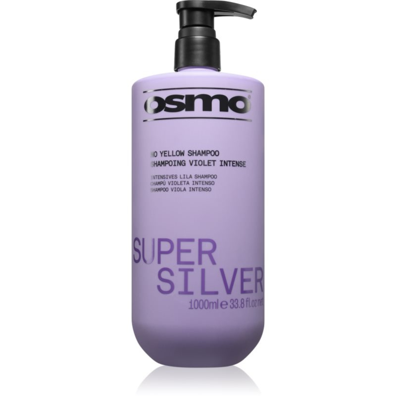 Osmo Super Silver No Yellow Shampoo šampon proti žlutým tónům pro blond a šedivé vlasy 1000 ml