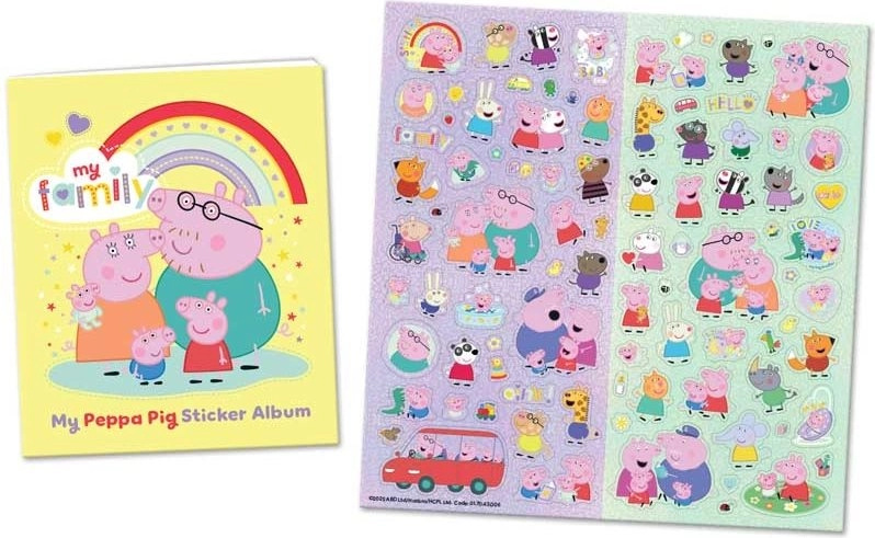 Samolepkové album PRASÁTKO PEPPA od HASBRO