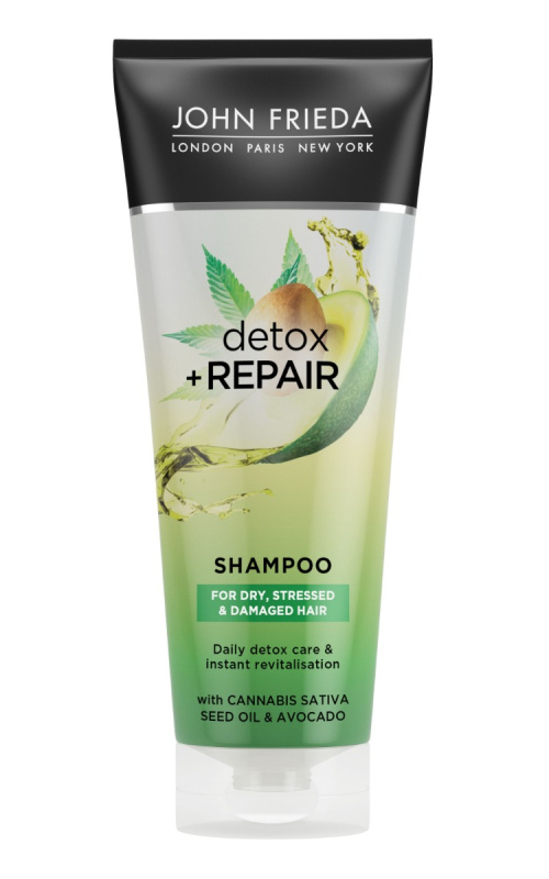 John Frieda Detox & Repair čisticí detoxikační šampon pro poškozené vlasy 250 ml