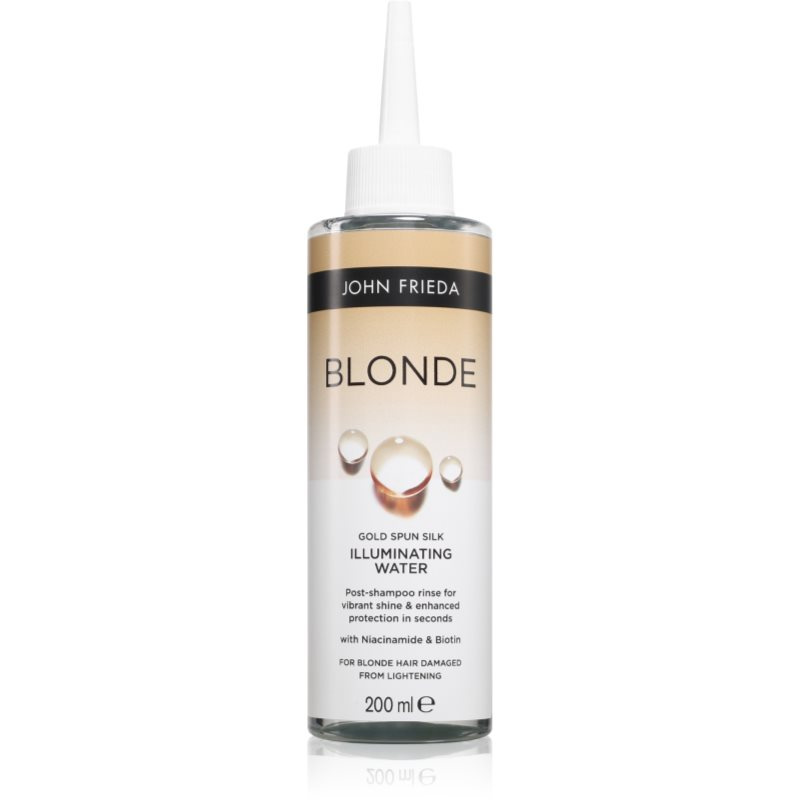 John Frieda Blonde Gold Spun Silk Illumintaing Water rozjasňující péče pro blond vlasy 200 ml