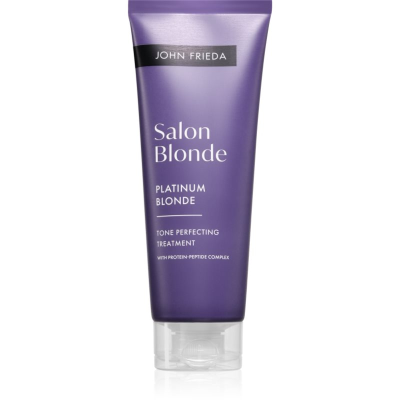 John Frieda Salon Blonde Tone Perfecting Treatment tónovací krém pro zvýraznění barvy vlasů odstín Platinum Blonde 120 ml