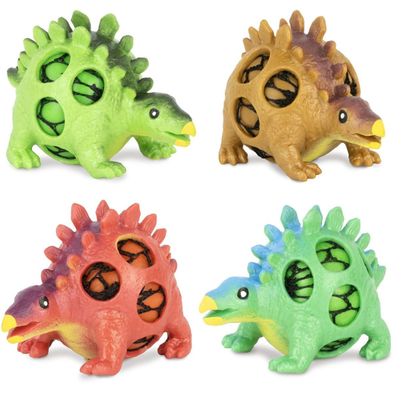mačkací dinosaurus antistresová hračka se síťovanými bublinkami