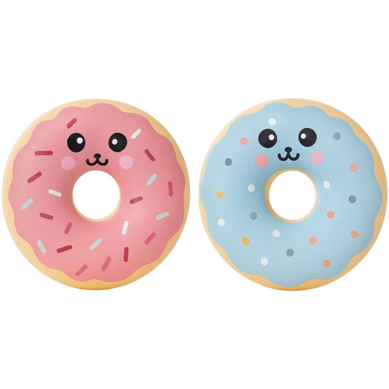 Mačkací donut s obličejem – antistresové hračky, 2 ks