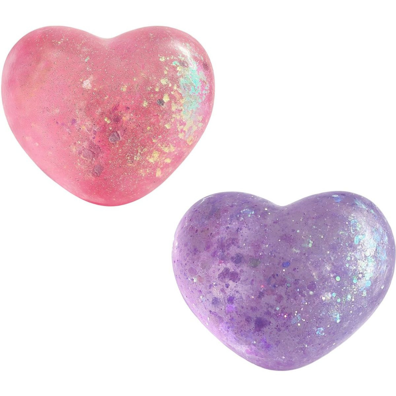 Mačkací gelové třpytivé srdíčko antistresová hračka