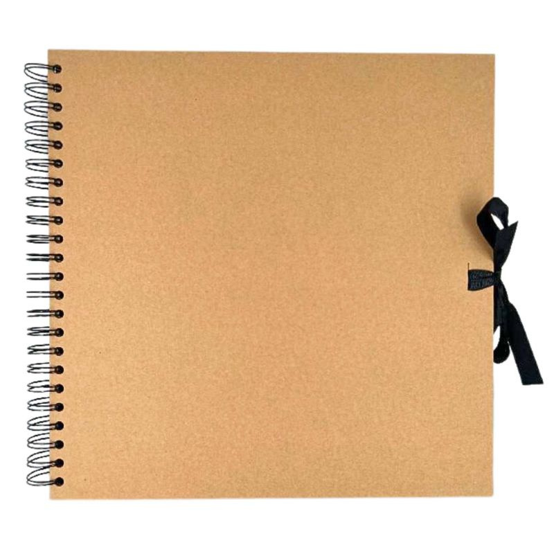 Album kroužkové kraft se stuhou (200g/m2, 42 listů) 30×30cm