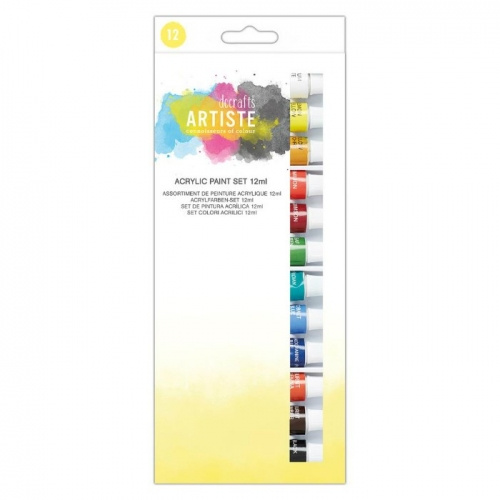 Akrylové barvy Artiste sada (12x12ml)
