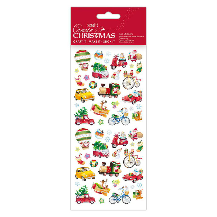 Samolepky 10x23cm - Vánoční doprava