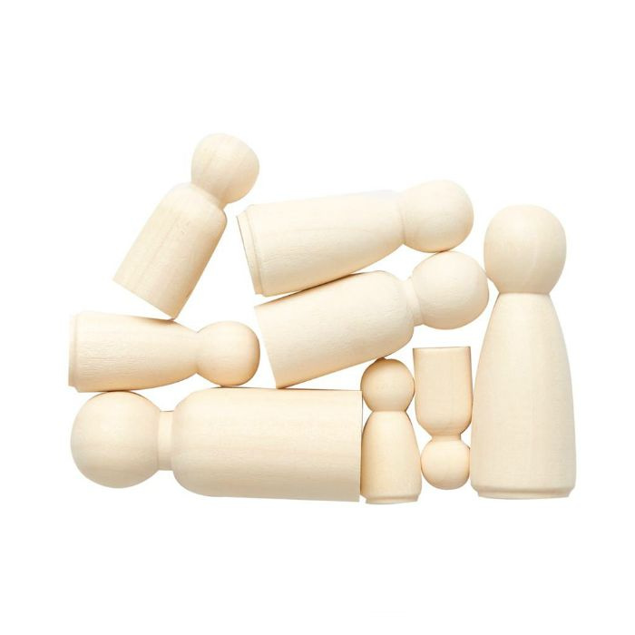 Dřevěné figurky mix (8ks)