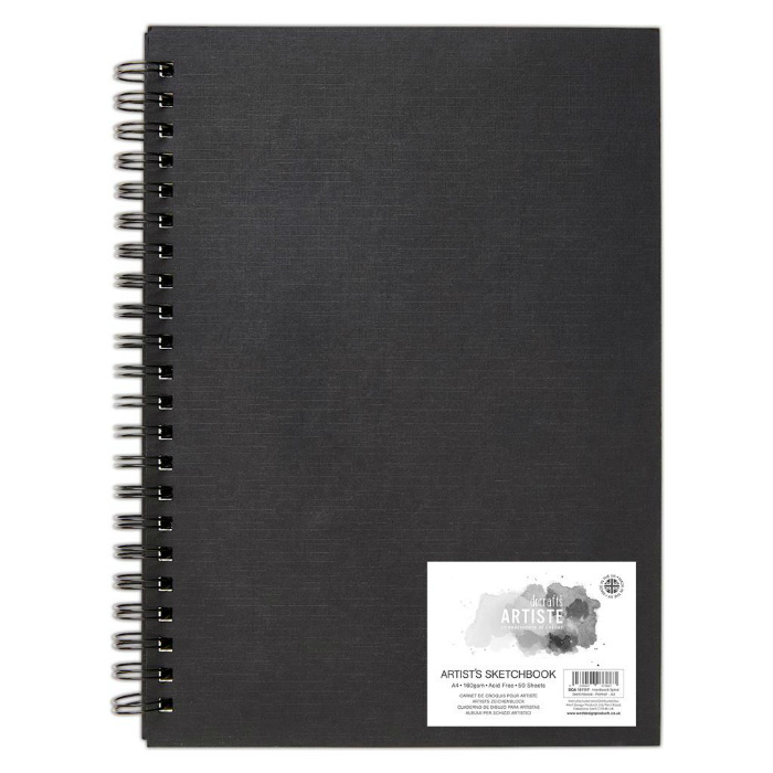 Skicák Artiste na kresbu a skici s kroužkovou vazbou (160g/m2, 50 listů) A5