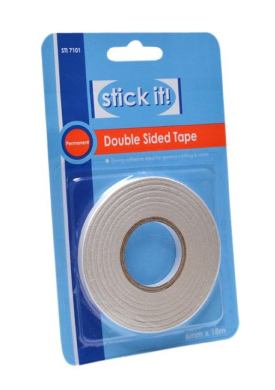 Lepicí páska, oboustranná, 6 mm x 18 m Davona s.r.o.