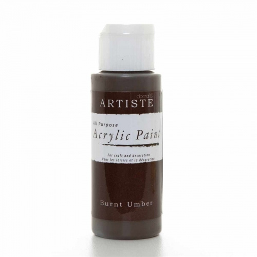 Akrylová barva ARTISTE - tmavě hnědá (Burnt Umber)