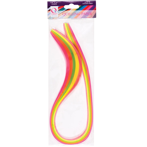 Sada proužků na Quilling neonové 0,3cm (100ks)