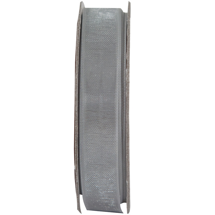 Stuha organza světle stříbrná (3m)