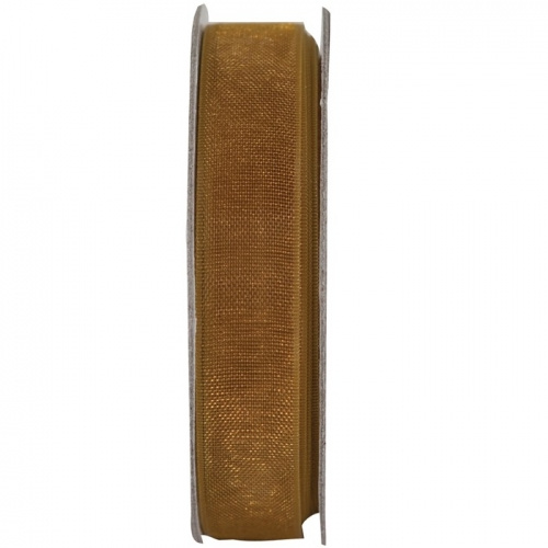 Stuha organza zlatá (3m)