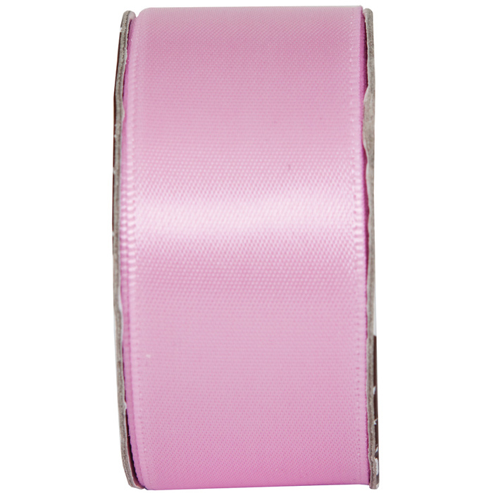 Stuha saténová široká růžová (3m)