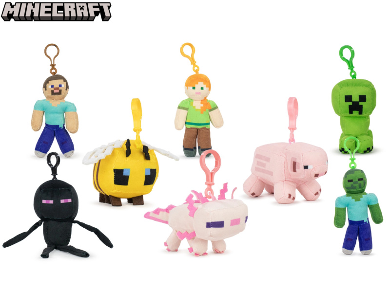 Minecraft plyšový přívěsek na klíče 12 cm