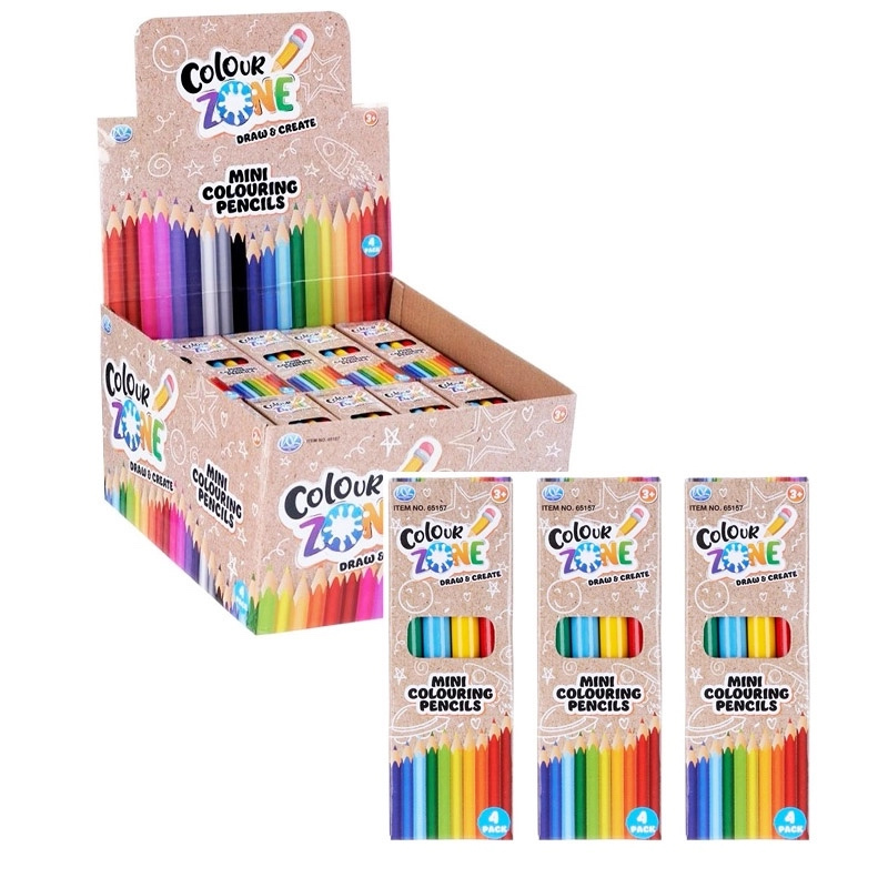 Mini barevné tužky – sada 4 ks