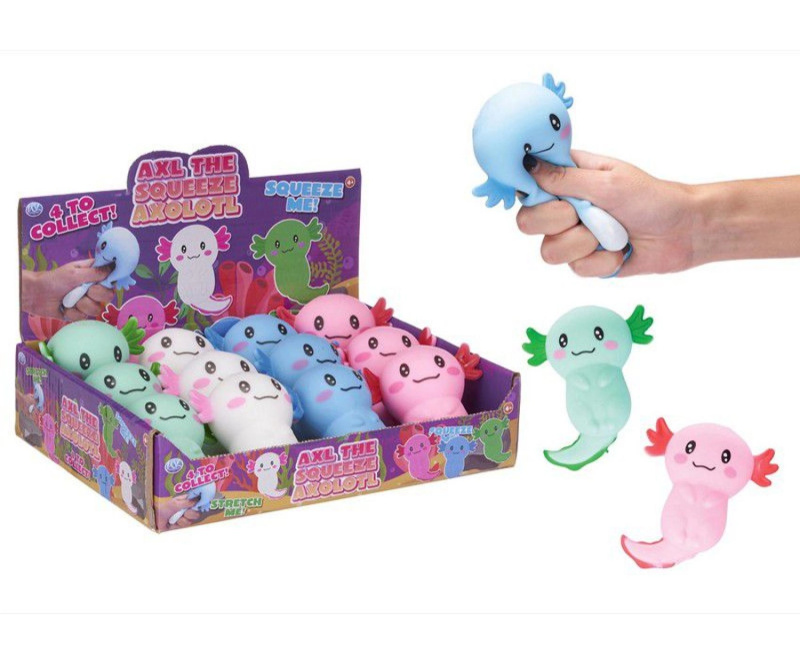 Axolotl antistresová hračka 10 cm