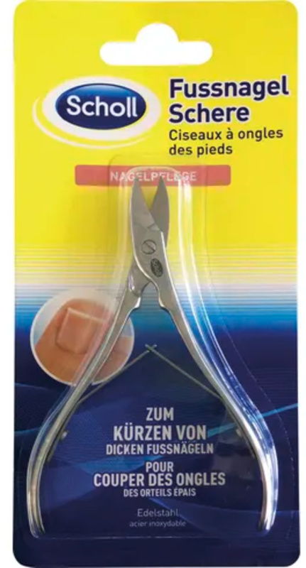 Scholl Toenail Scissors rovné nůžky na nehty 1 ks