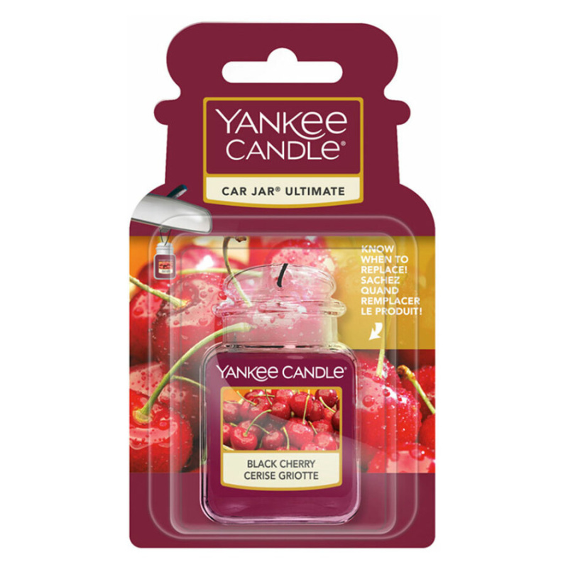 Yankee Candle Black Cherry vůně do auta závěsná 1 ks