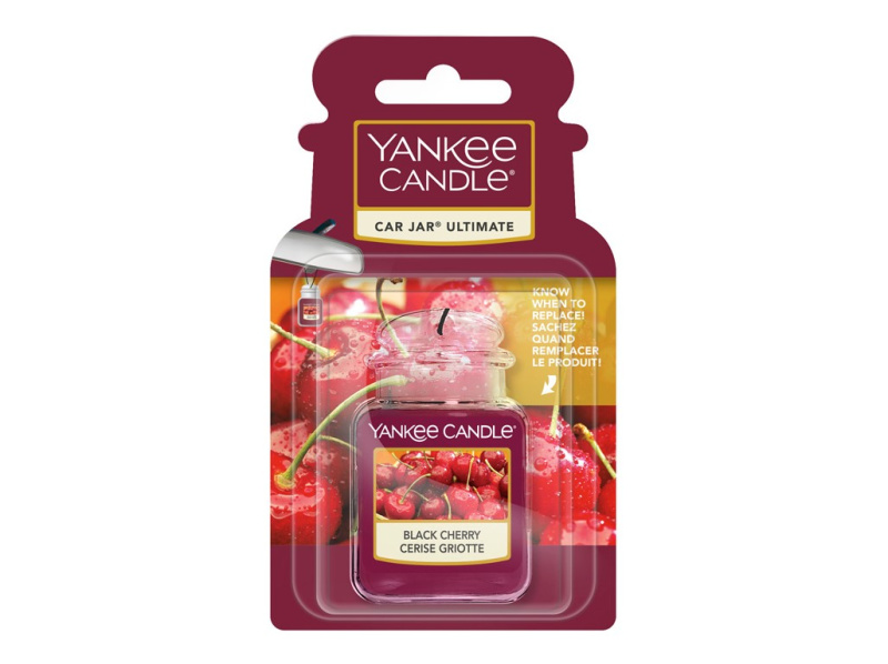 Yankee Candle Black Cherry vůně do auta závěsná 1 ks