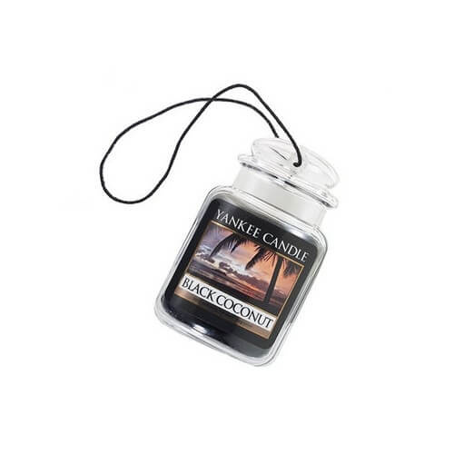 YANKEE CANDLE Luxusní visačka do auta Black Coconut 1 kus