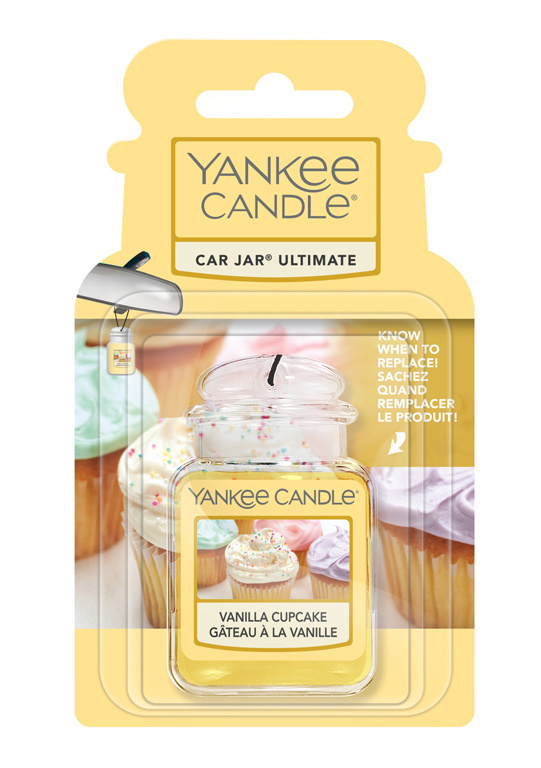YANKEE CANDLE Luxusní visačka do auta Vanilla Cupcake 1 kus