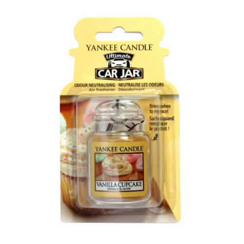 YANKEE CANDLE Luxusní visačka do auta Vanilla Cupcake 1 kus