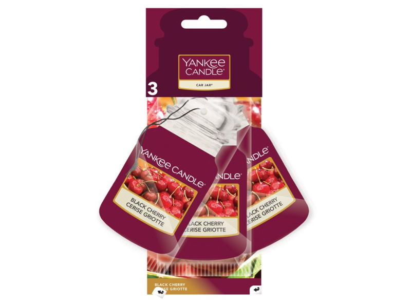 Yankee Candle Black Cherry vonná auto visačka I. 3 ks