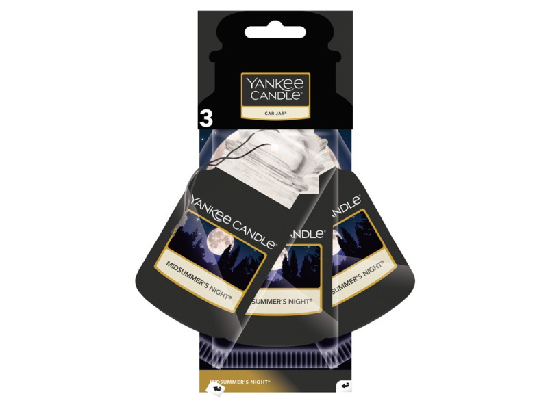 Yankee Candle Midsummer´s Night vonná auto visačka 3 ks