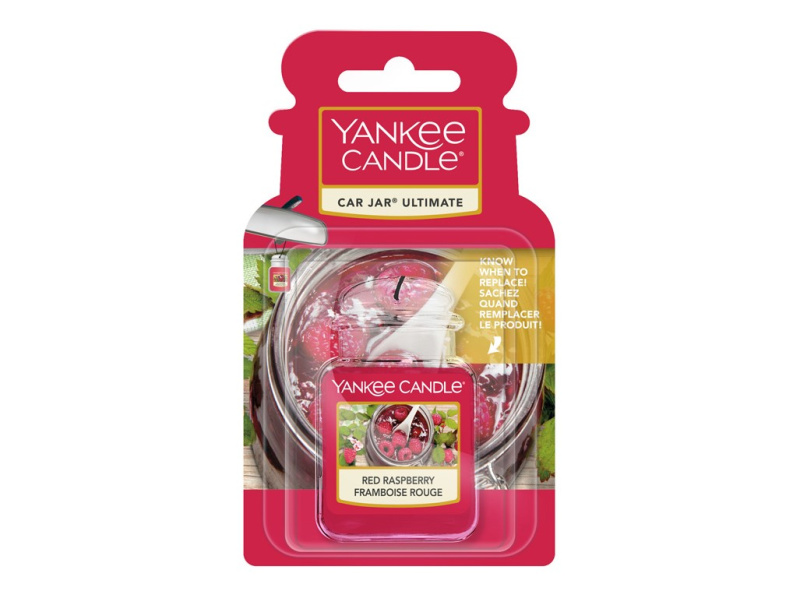 Yankee Candle Red Raspberry vůně do auta závěsná 1 ks