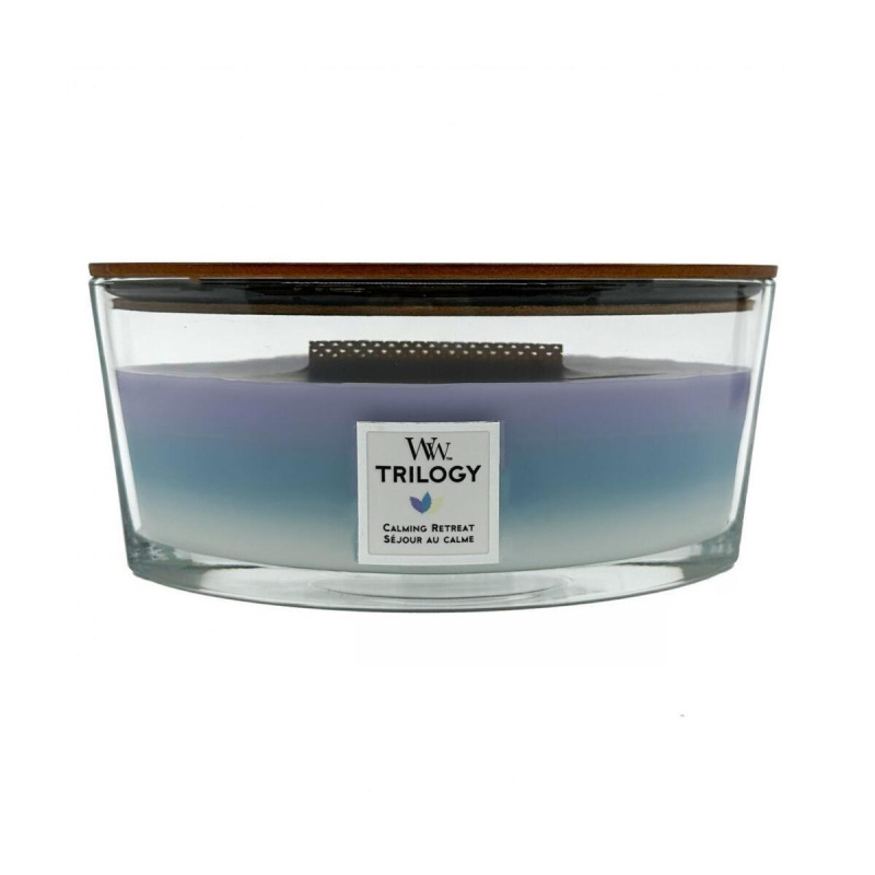 WoodWick Vonná svíčka loď Trilogy Calming Retreat 453,6 g