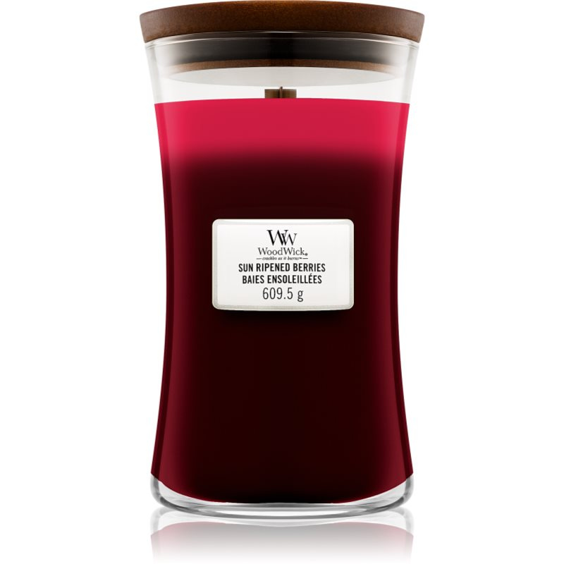 Woodwick Trilogy Sun Ripened Berries vonná svíčka s dřevěným knotem 609,5 g