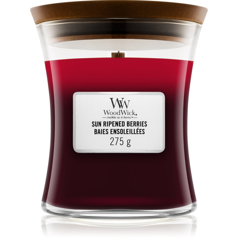 Woodwick Trilogy Sun Ripened Berries vonná svíčka s dřevěným knotem 275 g