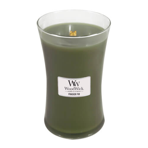 Woodwick Frasier Fir vonná svíčka s dřevěným knotem 609.5 g