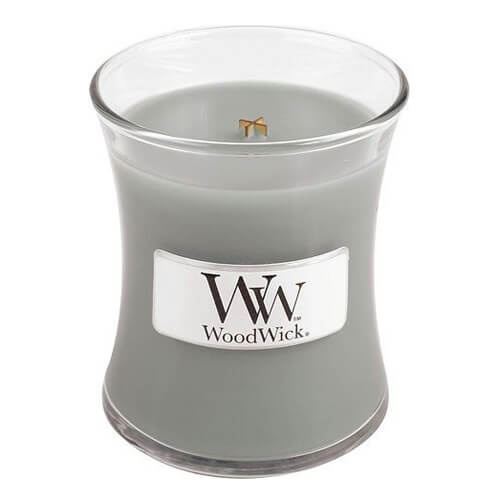 Woodwick Fireside Au Coin Du Feu vonná svíčka s dřevěným knotem 85 g