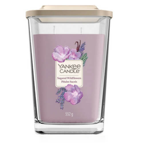 Yankee Candle Aromatická svíčka velká hranatá Sugared Wildflowers 552 g