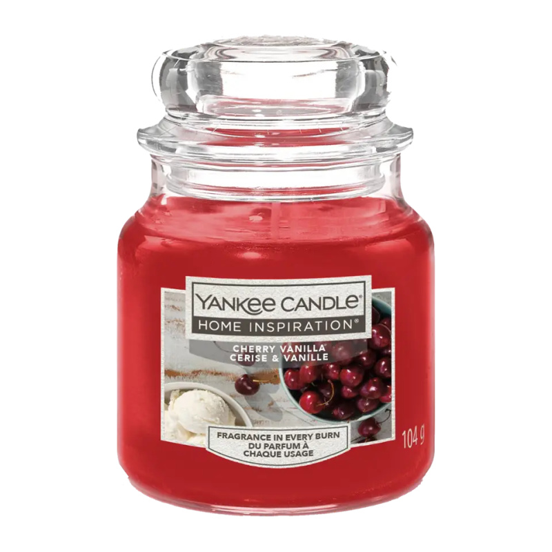 Yankee Candle Vonná svíčka Home Inspiration malá Cherry Vanilla 104 g
