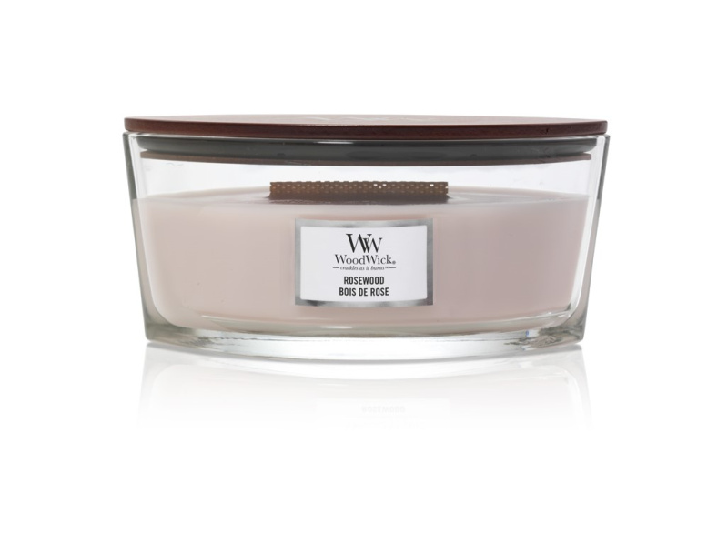 Woodwick Rosewood vonná svíčka s dřevěným knotem (hearthwick) 453.6 g