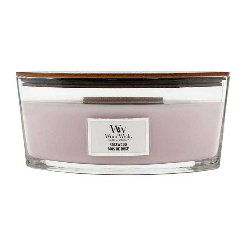 Woodwick Rosewood vonná svíčka s dřevěným knotem (hearthwick) 453.6 g